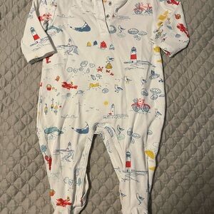 Nantucket Print Kids One Piece/Pajamas (Petidoux brand)